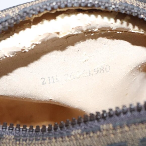FENDI Zucca Canvas Pouch Brown Black Auth - Picture 12 of 16